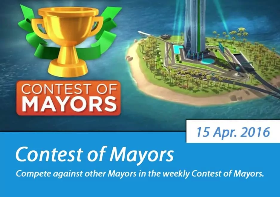 SimCity BuildIt Contest of Mayors update